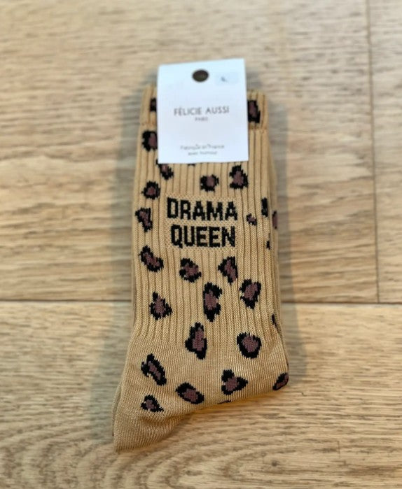 Chaussettes - Drama queen - leopard sable - 36/40