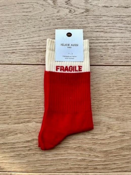 Chaussettes - fragile - bicolore - 36/40