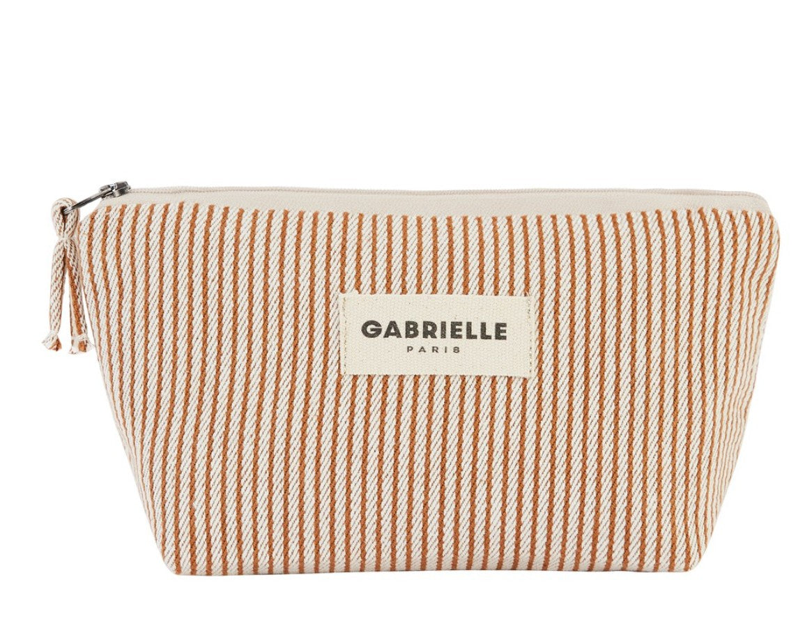 Trousse de maquillage - Rayures - Argile