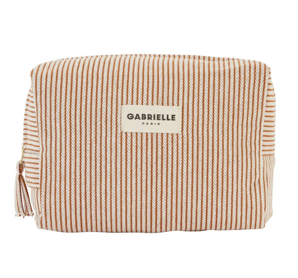 Trousse de toilette - Rayures - Argile