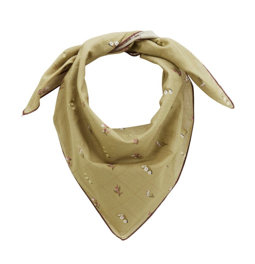 Petit foulard - Herbier - Olive