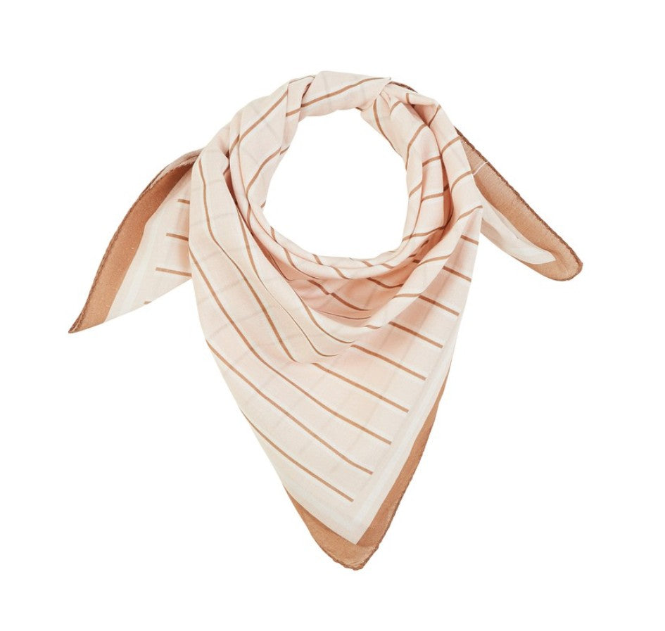 Petit foulard - Rayures - Crème