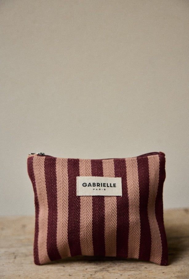 Petite pochette - Rayure - Garance