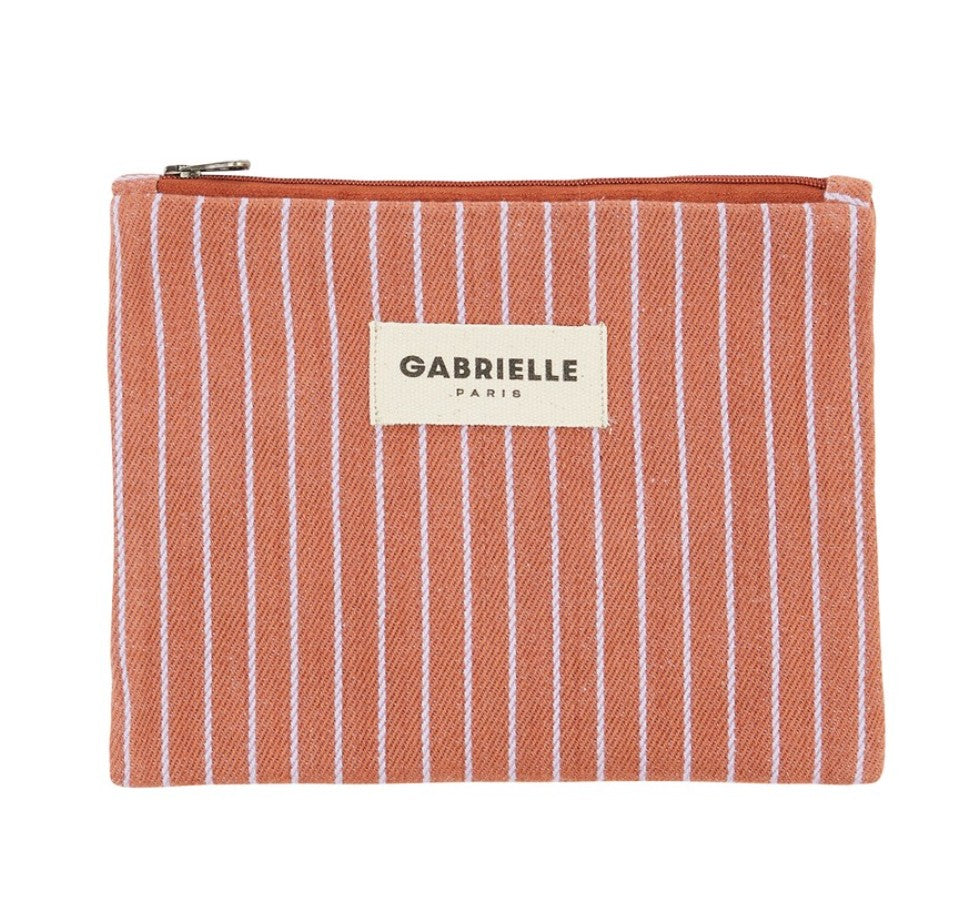 Petite pochette - Rayure - Lilas