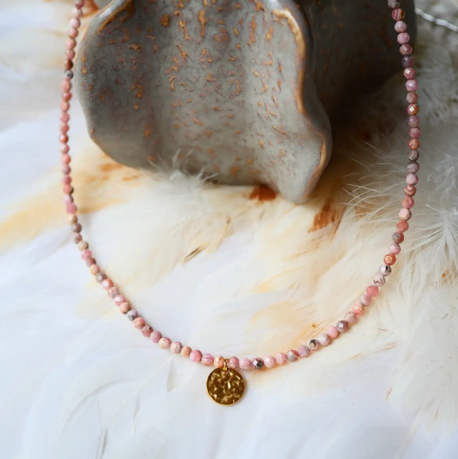 Collier - Mireille - Rhodochrosite