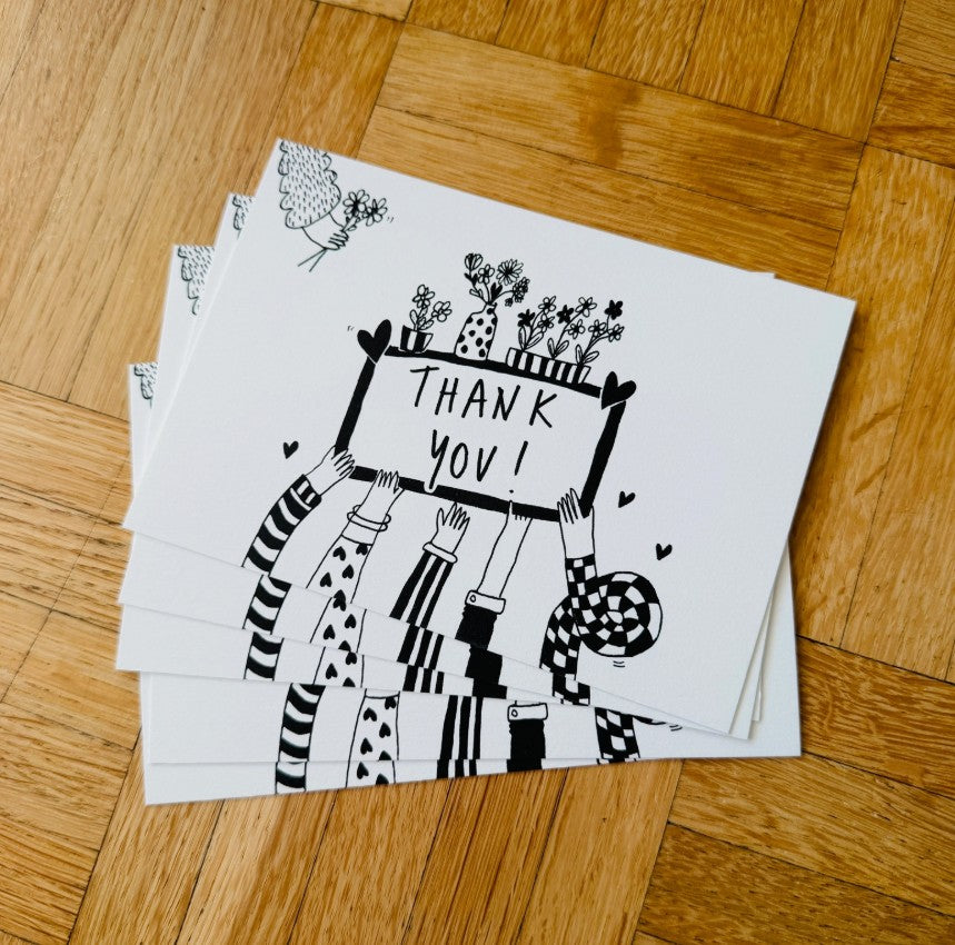 Carte postale - Thank you