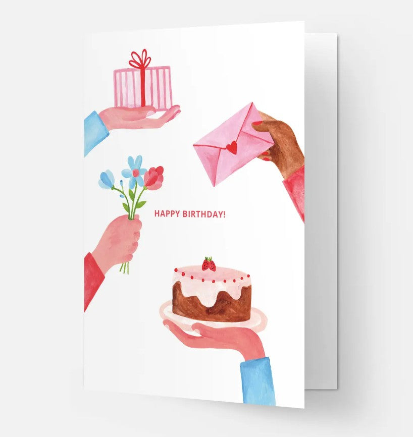 Kaart blanche - carte postale - Cadeaux d'anniversaire