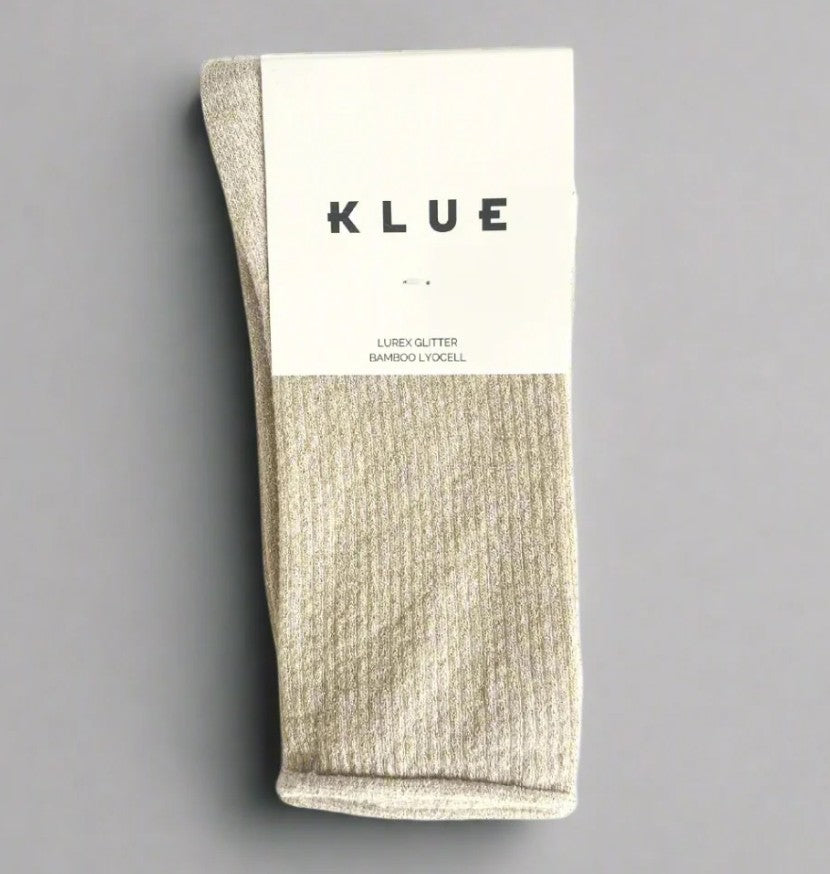 Chaussettes glitter - Beige