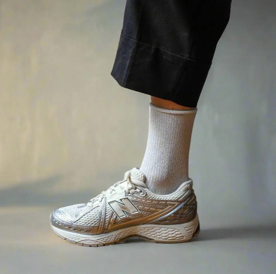 Chaussettes glitter - White