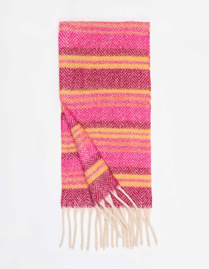 Echarpe Kundra - Stripe fuchsia - HAEK2675