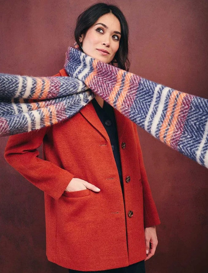 Echarpe Kundra - Stripe orange - HAEK2673