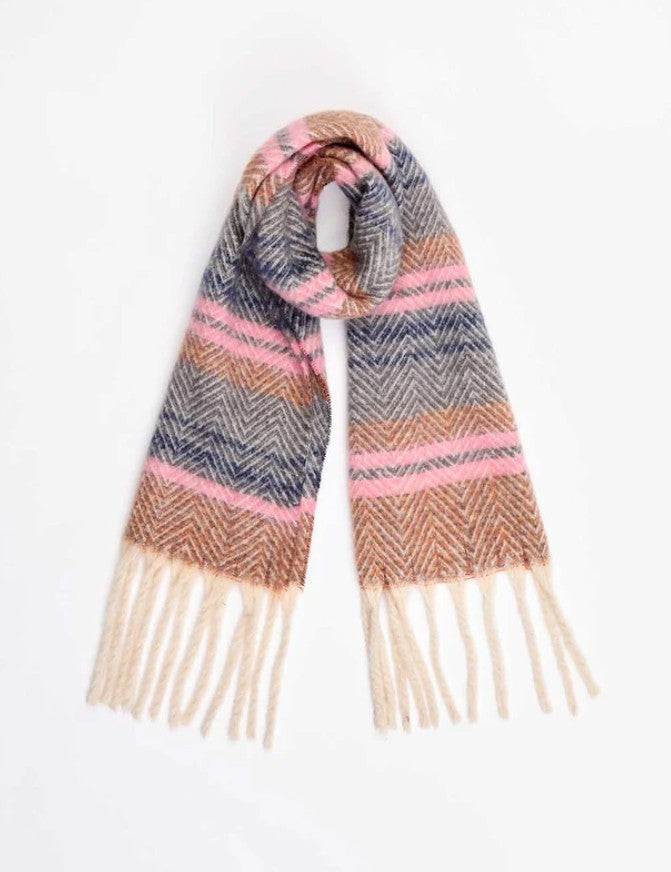 Echarpe Kundra - Stripe pink - HAEK2674