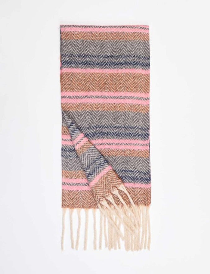 Echarpe Kundra - Stripe pink - HAEK2674