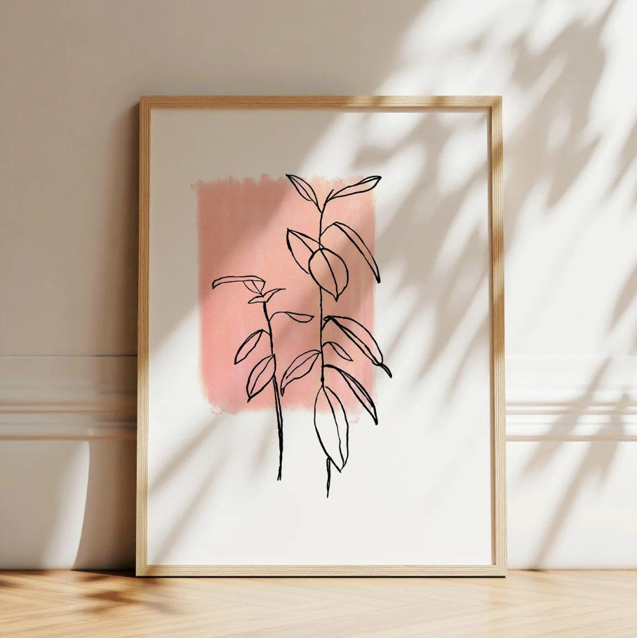 Affiche A2 Plant lineart