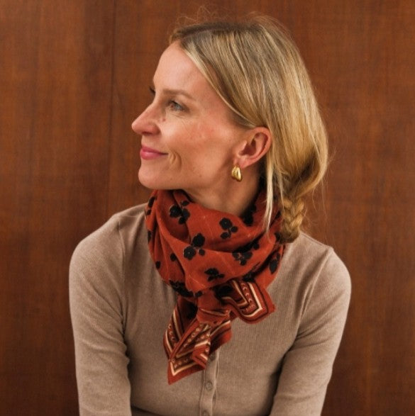 Grand Foulard Sister - Chocolat