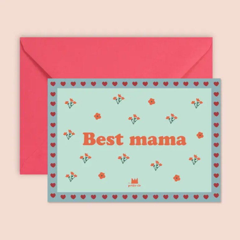Carte avec enveloppe - Best mama