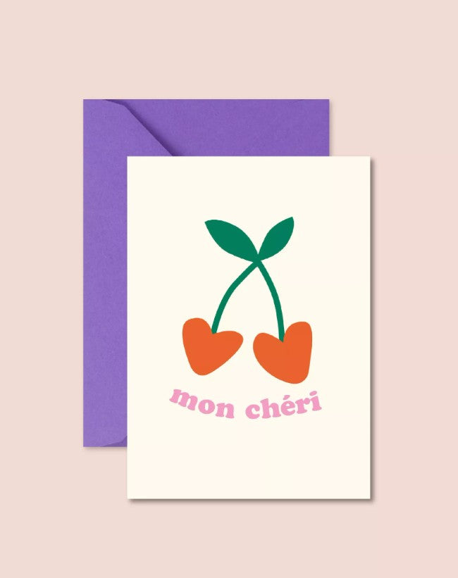 Carte avec enveloppe - Mon chéri
