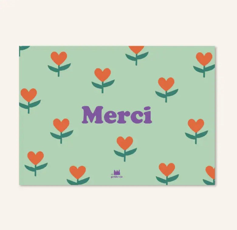Mini carte avec enveloppe - Merci Amore