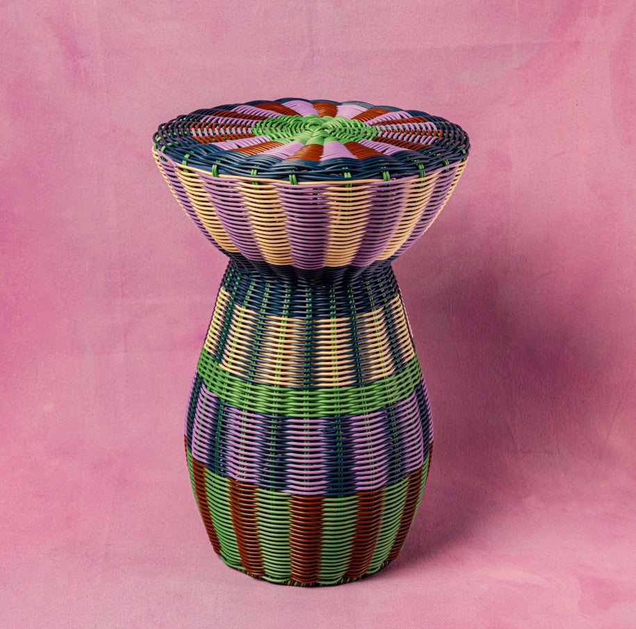 Table d'appoint - Lilas et marron