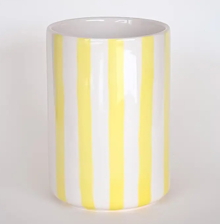 Vase Stripes - Jaune Spiaggia