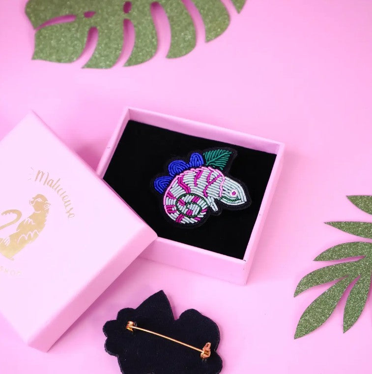 Broche - Caméléon