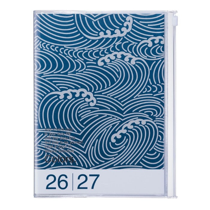 Agenda Patterns A5 2026-2027 - Wave Navy