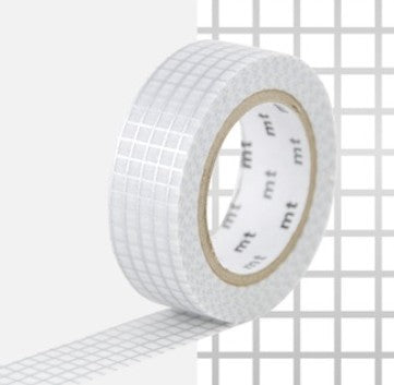 Masking tape - Quadrillé argent