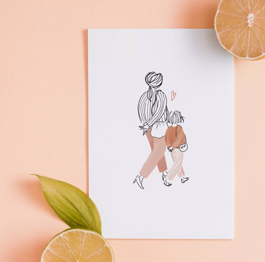 Affiche A4 - Pretty girls - La douceur du lien