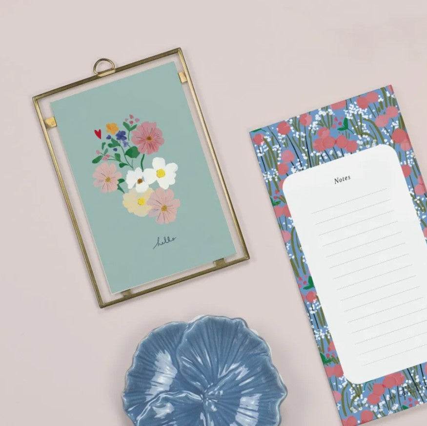 Bloc notes - Rose coquelicot