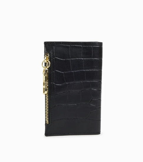 Portefeuille Oshi - Croco noir