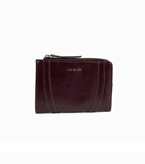 Portefeuille Roza - Aubergine