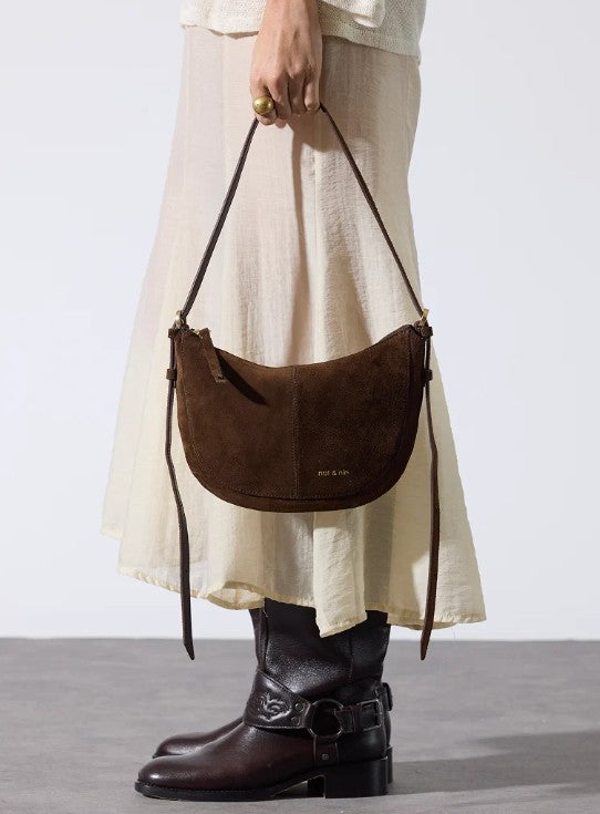Sac Mini Rodéo - Ebène - Cuir suédé