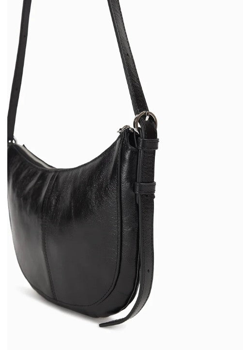 Sac Mini Rodéo - Noir glacé - Cuir glacé craquelé