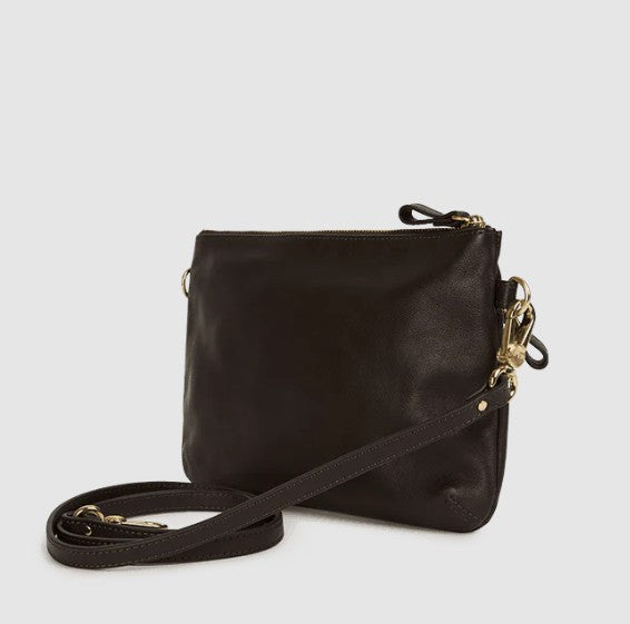 Pochette Vicky zippée - Ebène