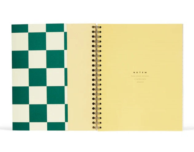 Noteboook - Nela - Medium - Green Check