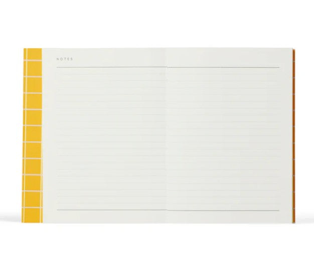 Notebook - Uma - Small - Ochre Check