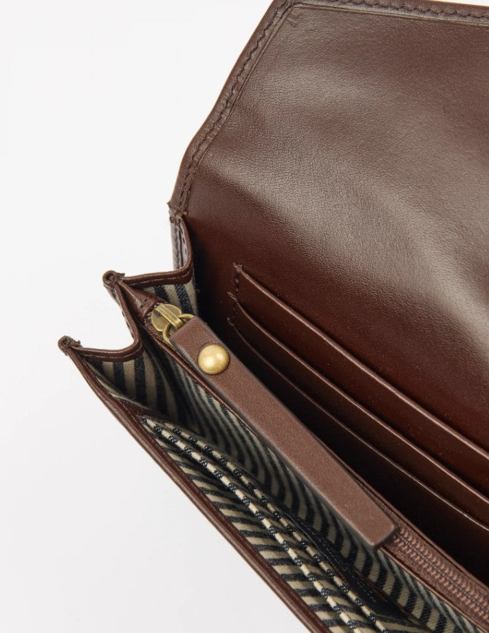 Portefeuille Jo's - Chocolate classic leather