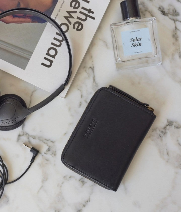Robbie Wallet - Black Soft Grain Leather