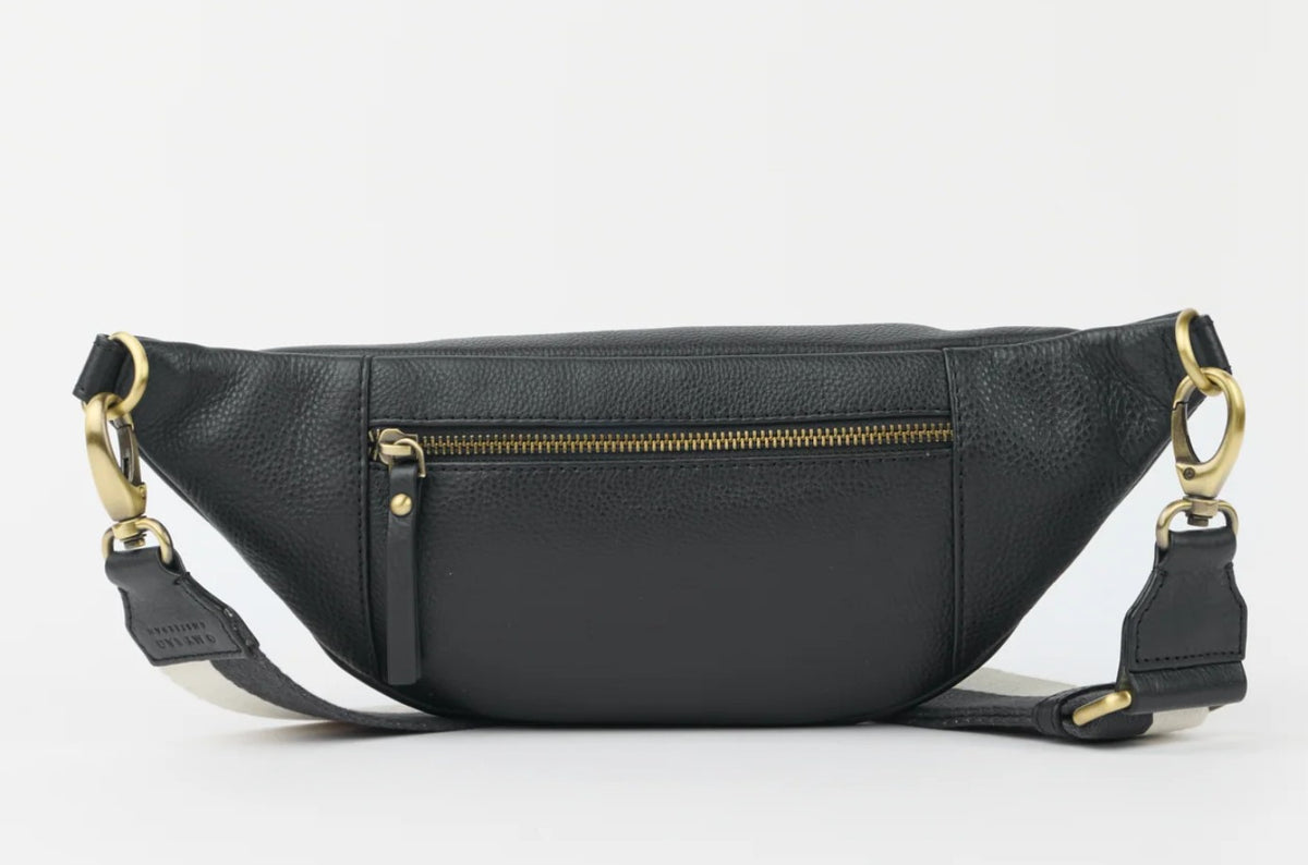 Sac Banane Niko - Black Soft Grain Leather