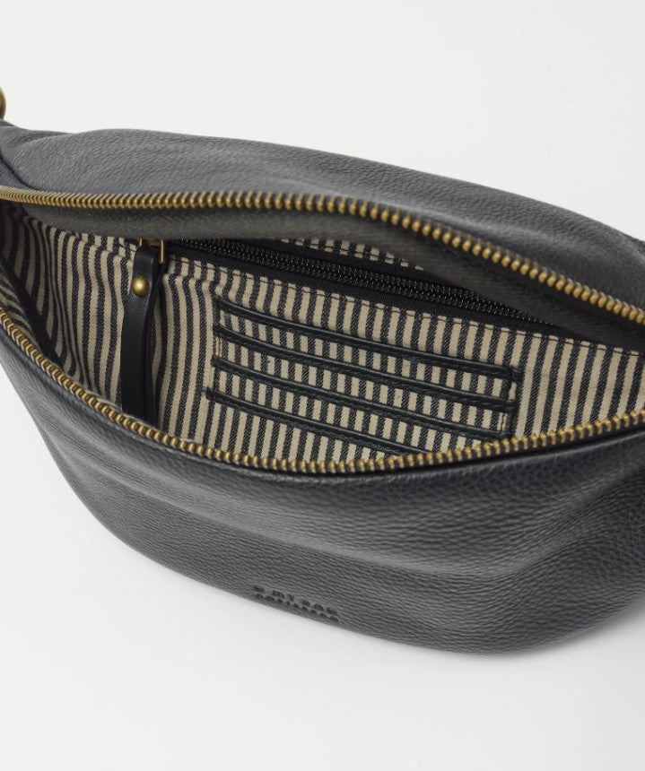 Sac Banane Niko - Black Soft Grain Leather