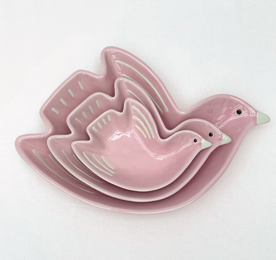 Coupelle cuicui oiseau pm - rose