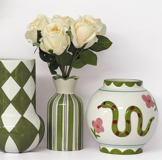 Vase - serpent kaki - 020282
