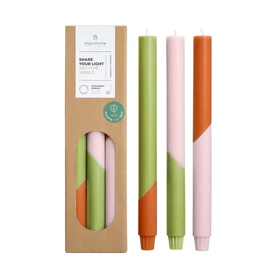 Lot de 3 bougies - Diagonale - Joy