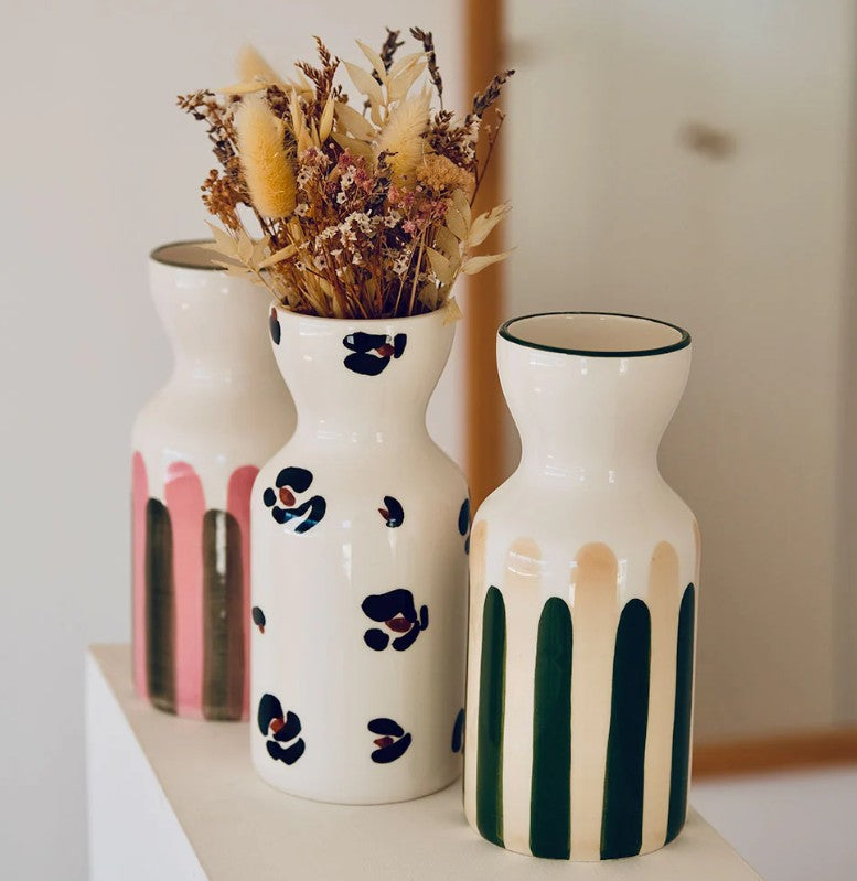 Vase Totem en céramique Mediterranea - Leopard
