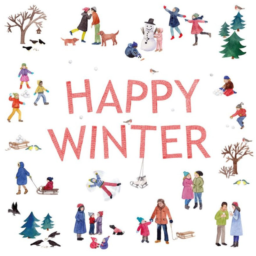 Serviettes en papier - Happy Winter - 333003161