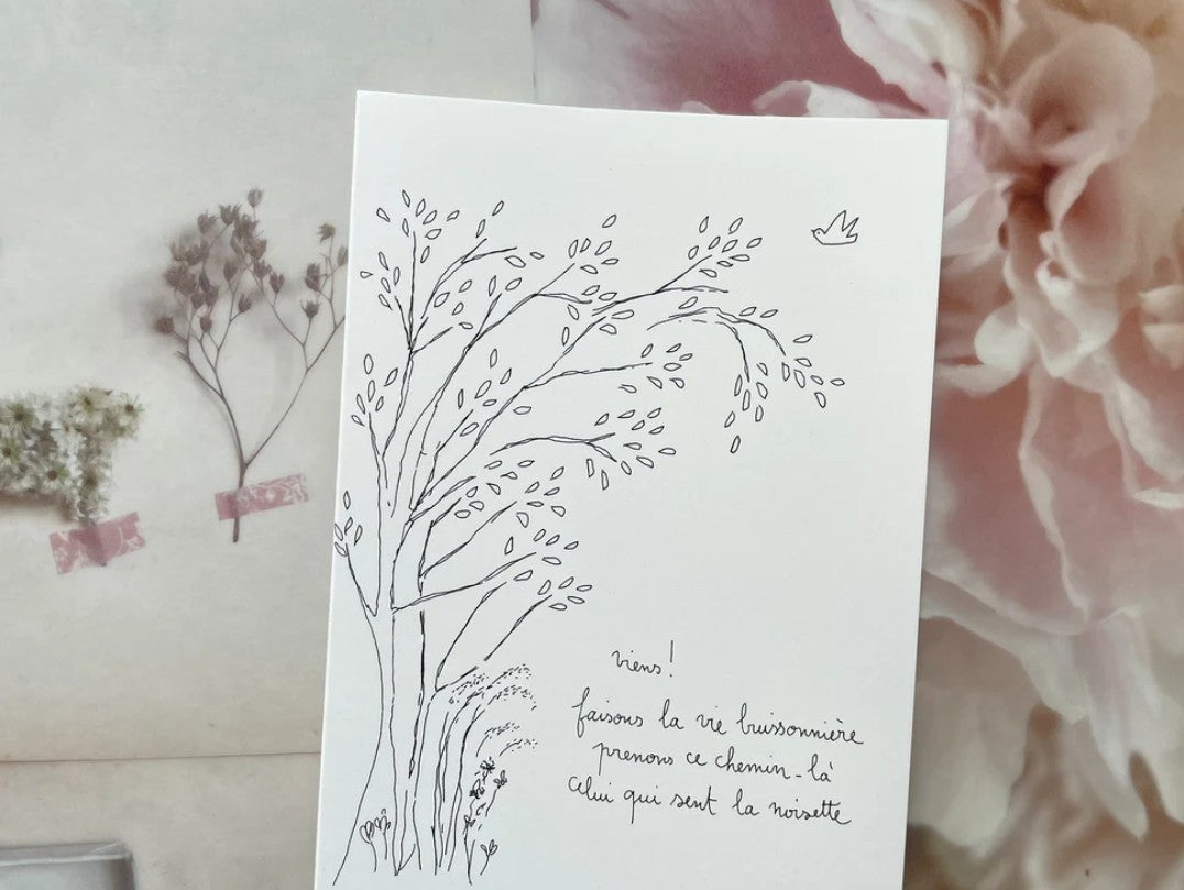 Carte Postale Double - La vie buissonnière