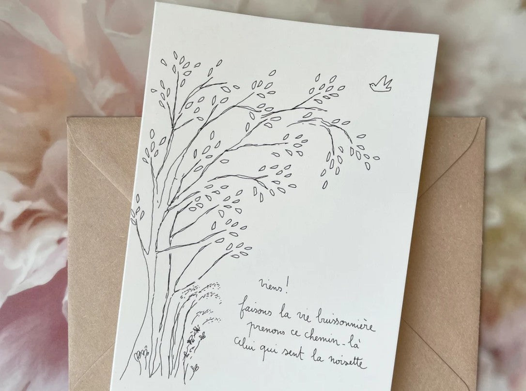Carte Postale Double - La vie buissonnière