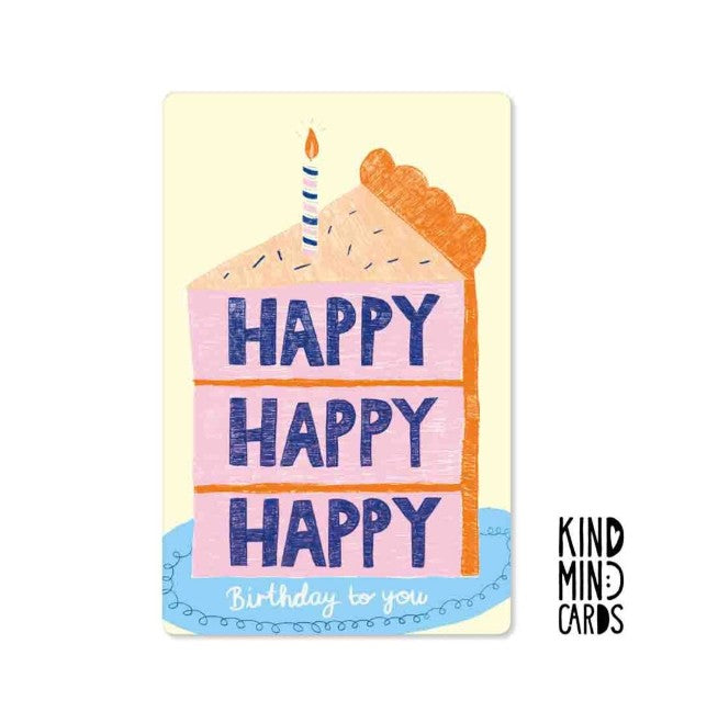Carte postale Kind - Happy happy happy birthday to you - KM0186EN