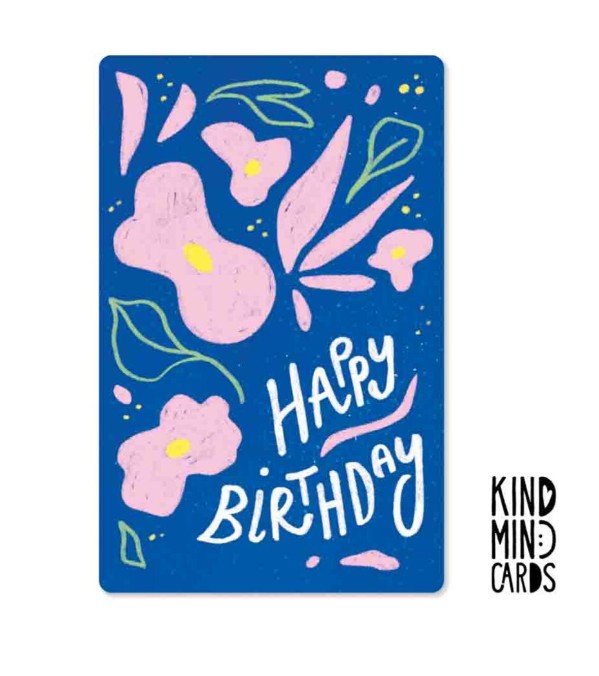 Carte postale Kind - Happy Birthday Abstract Flowers - KM0296EN