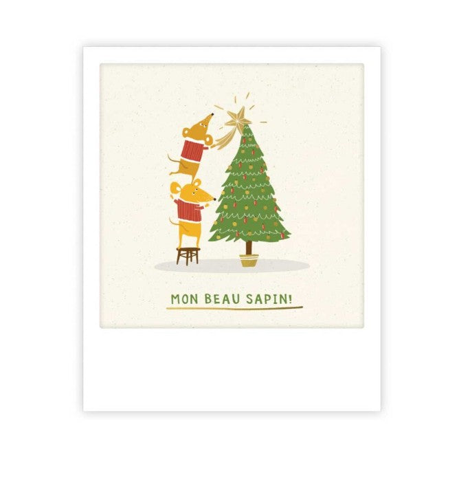 Mini carte postale - Beau sapin - XMP0126FR
